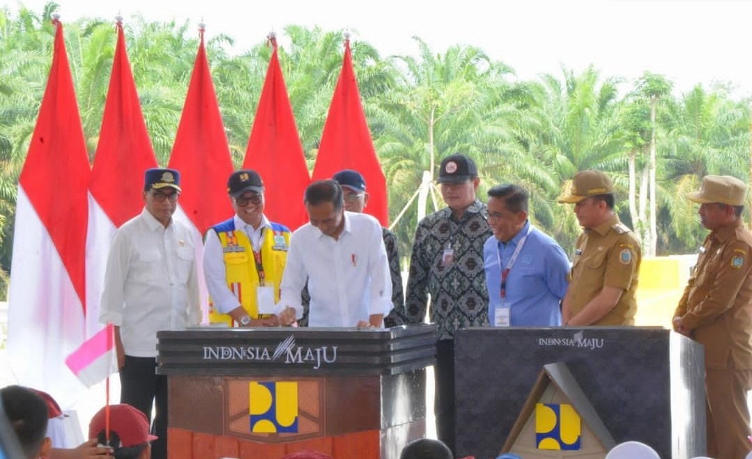 Presiden Jokowi Resmikan Tol Bayung Lencir Tempino, Bareng Dengan Tol Limapuluh - Kisaran