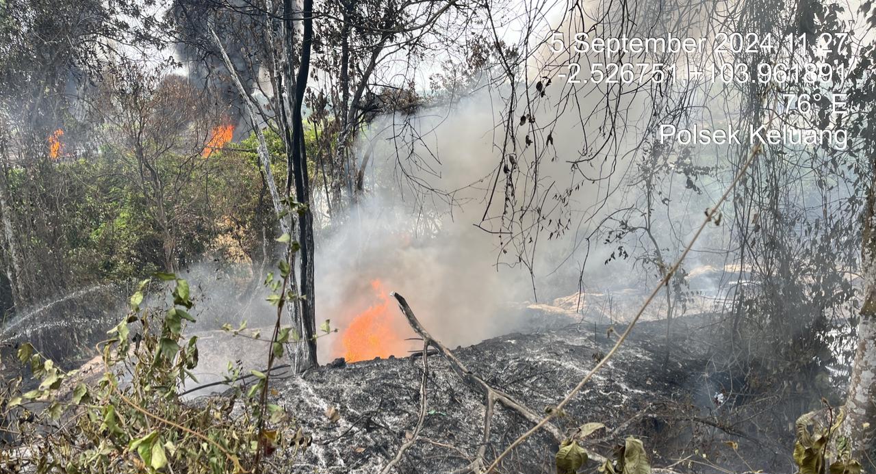 Usai Amankan Pengurus, Polsek Keluang Panggil Pemilik Sumur Minyak Terbakar di Keluang 