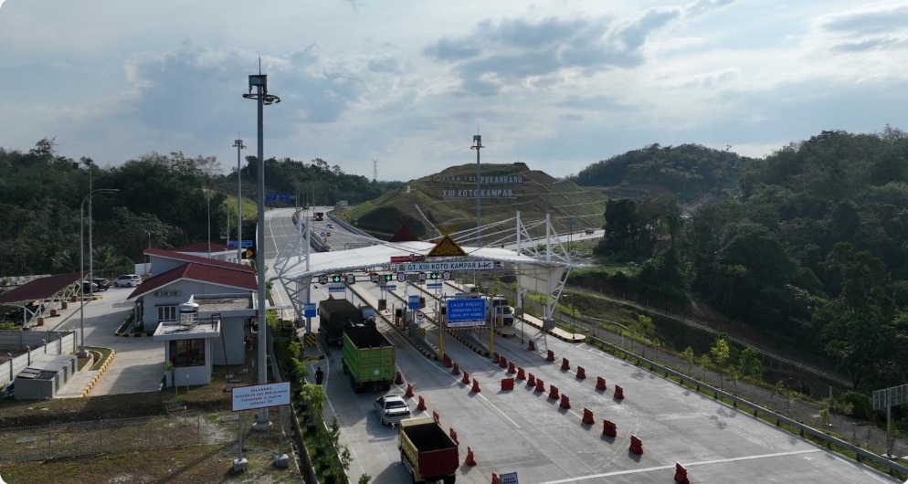 Setahun Beroperasi, Tol Bangkinang–XIII Koto Kampar Layani Nyaris 1 Juta Kendaraan