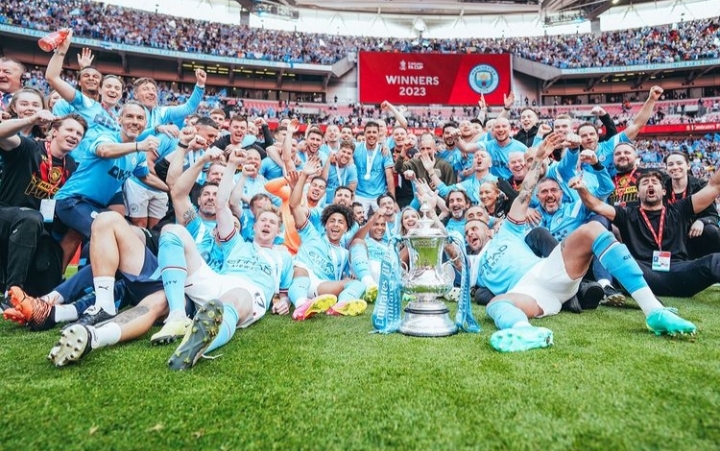 Kalahkan Manchester United di Final Piala FA, Peluang Manchester City Raih Treble Winner Kian Terbuka