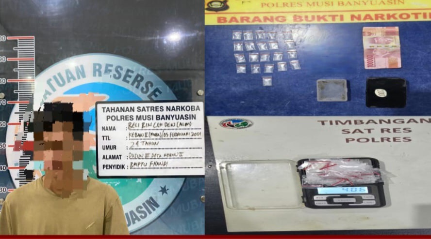 Satu Hari, Tiga Pengedar Sabu di Muba Ditangkap Polisi dengan Barang Bukti Puluhan Paket