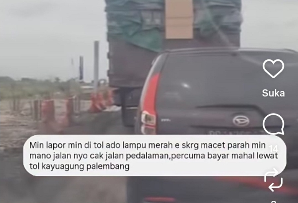 Viral karena Macet Panjang, Pengelola Tol Kayuagung–Palembang Minta Maaf