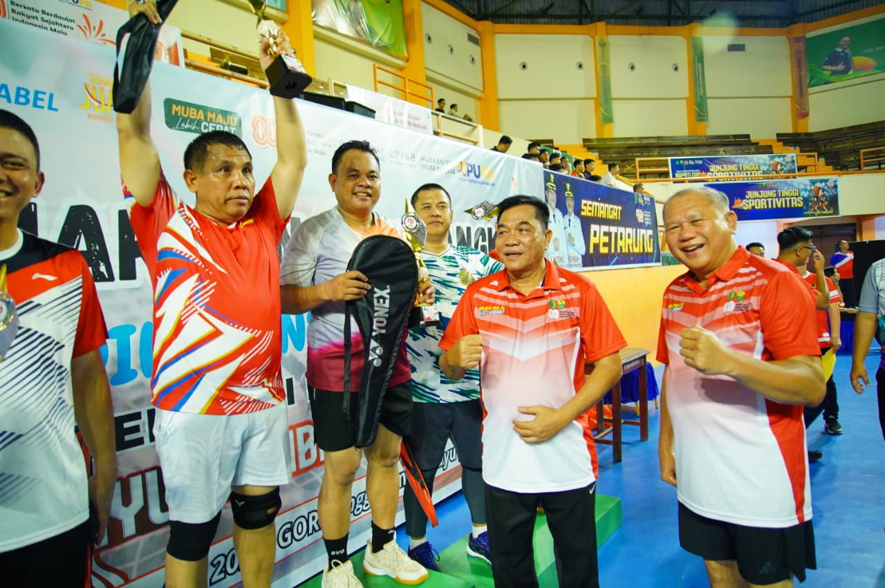 Turnamen Bulu Tangkis Muba Pecah! Bupati Turun ke Lapangan, ASN & Instansi Berebut Piala Bergengsi