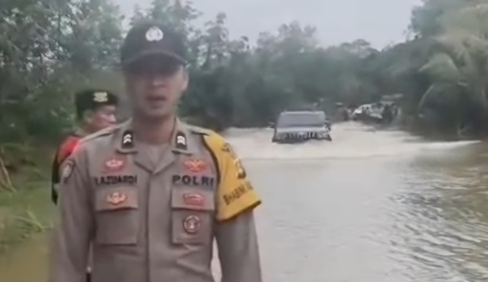 Jalan Lintas Musi Rawas–PALI Terendam Banjir, Pengendara Diimbau Tunda Perjalanan