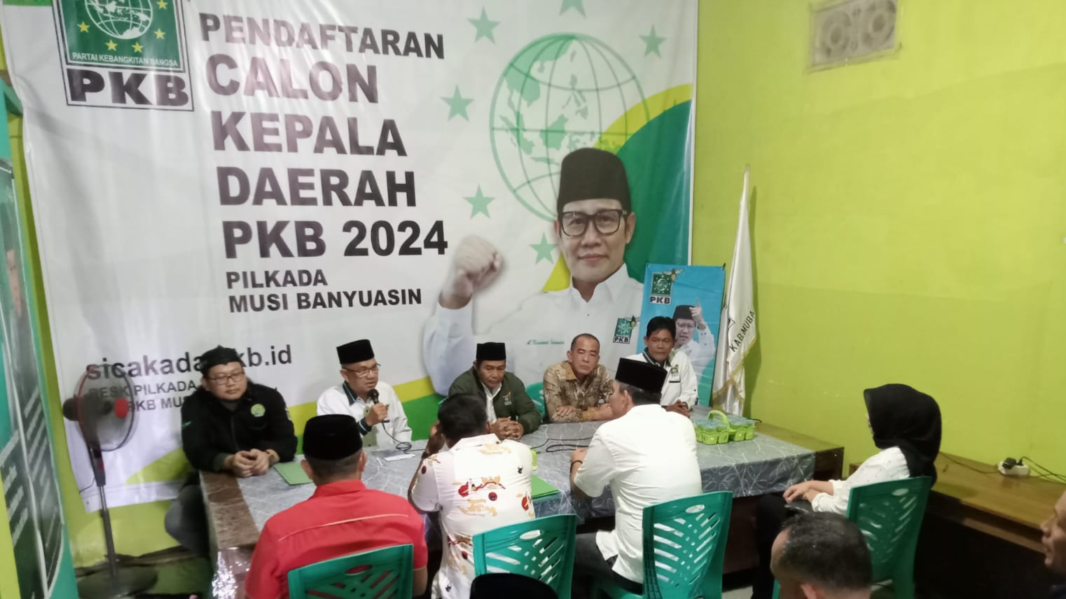 Dihari Pertama Pengembalian Berkas, 3 Bakal Calon Bupati Muba Datangi DPC PKB