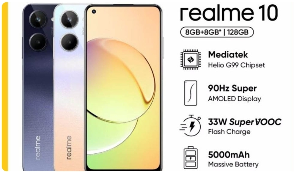 Realme 10, Smartphone Gaming Terbaik di Bawah 2 Juta