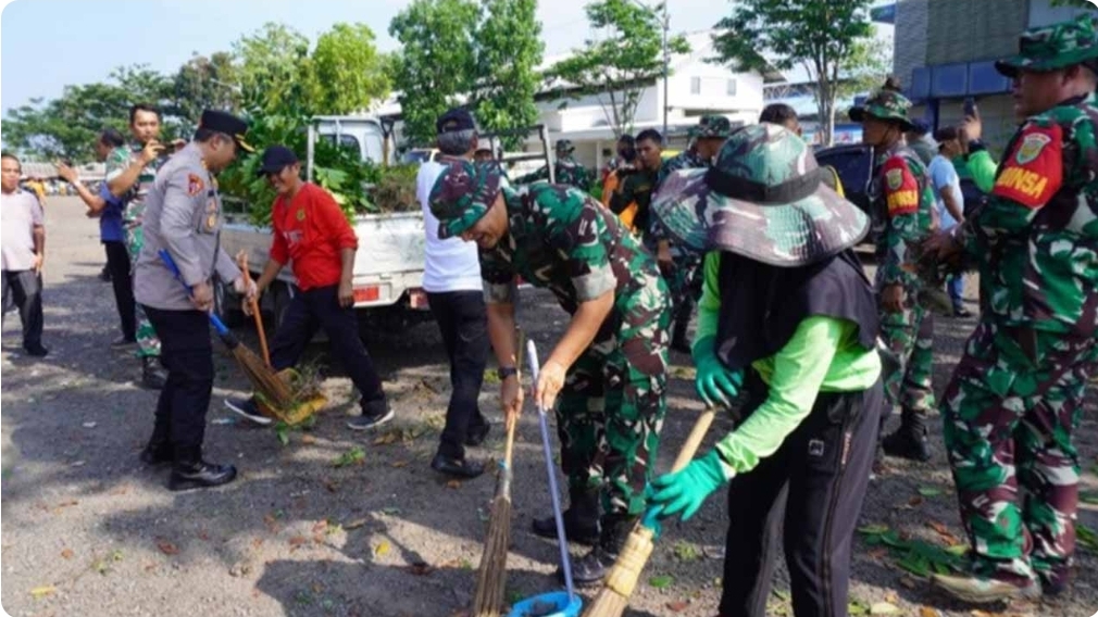 Peringati HUT TNI Ke-79, Kodim 0401 Muba Gelar Kerja Bakti dan Donor Darah