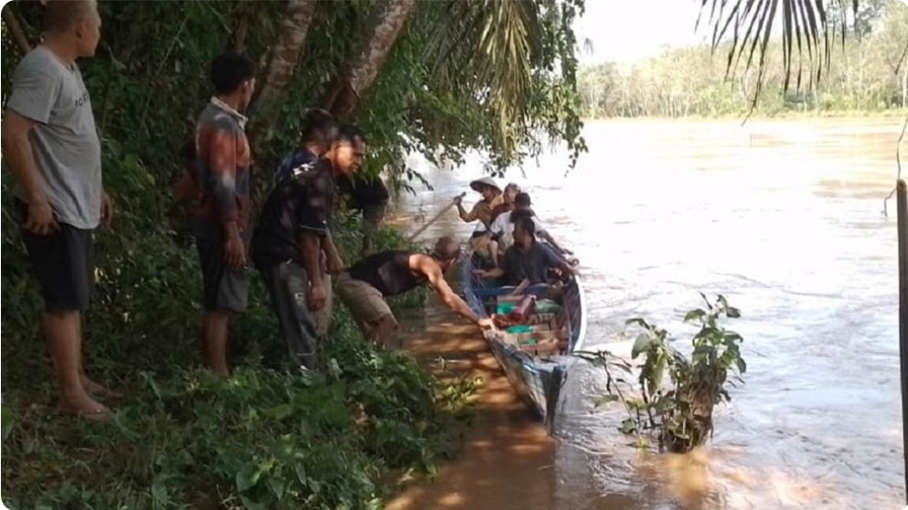 Perahu Terbalik Saat Pulang Dari Kebun, Lansia Terseret Arus Sungai Rawas
