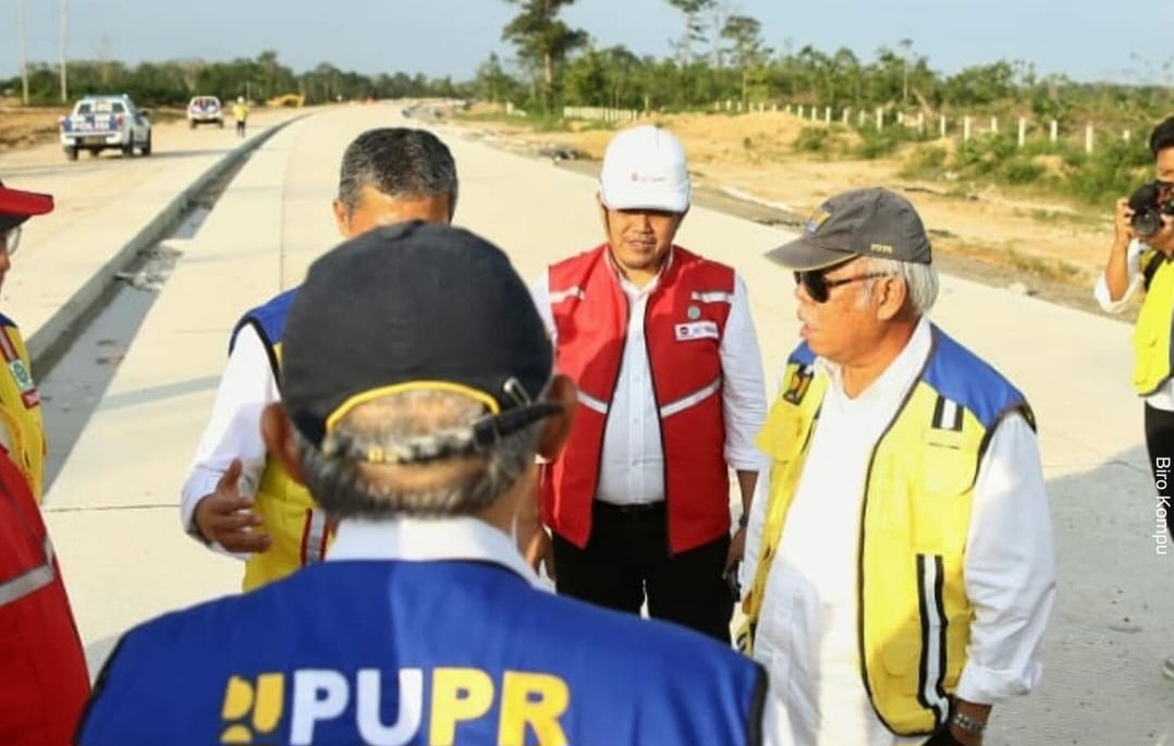 Tinjau Pembangunan Tol, Menteri Basuki Pastikan Pastikan Palembang - Jambi Tersambung Penuh Tol Akhir 2025