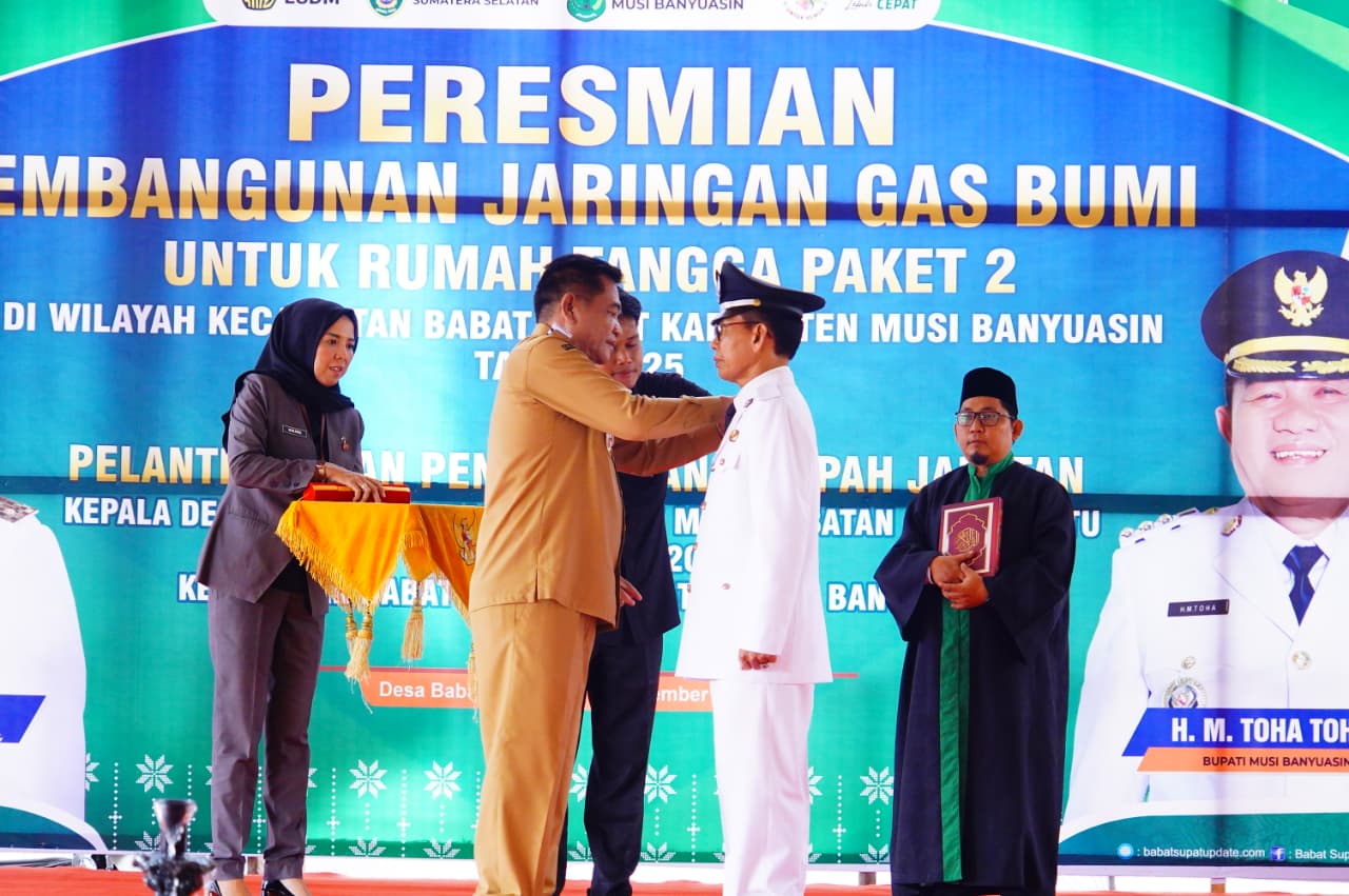 Bupati Muba Lantik Kepala Desa Babat Banyuasin PAW, Komitmen Perkuat Pelayanan Publik