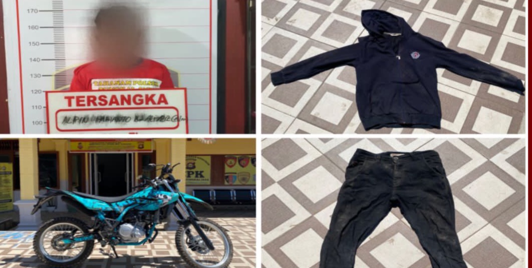 Kurang dari 5 Jam, Pelaku Curanmor di Tungkal Jaya Berhasil Diringkus Polisi