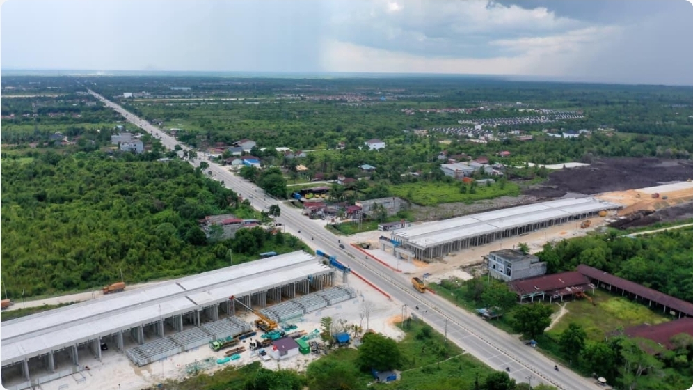 Ada Pengerjaan Erection Girder Tol Lingkar Pekanbaru, Jalan Nasional Pekanbaru–Padang Sistem Buka Tutup