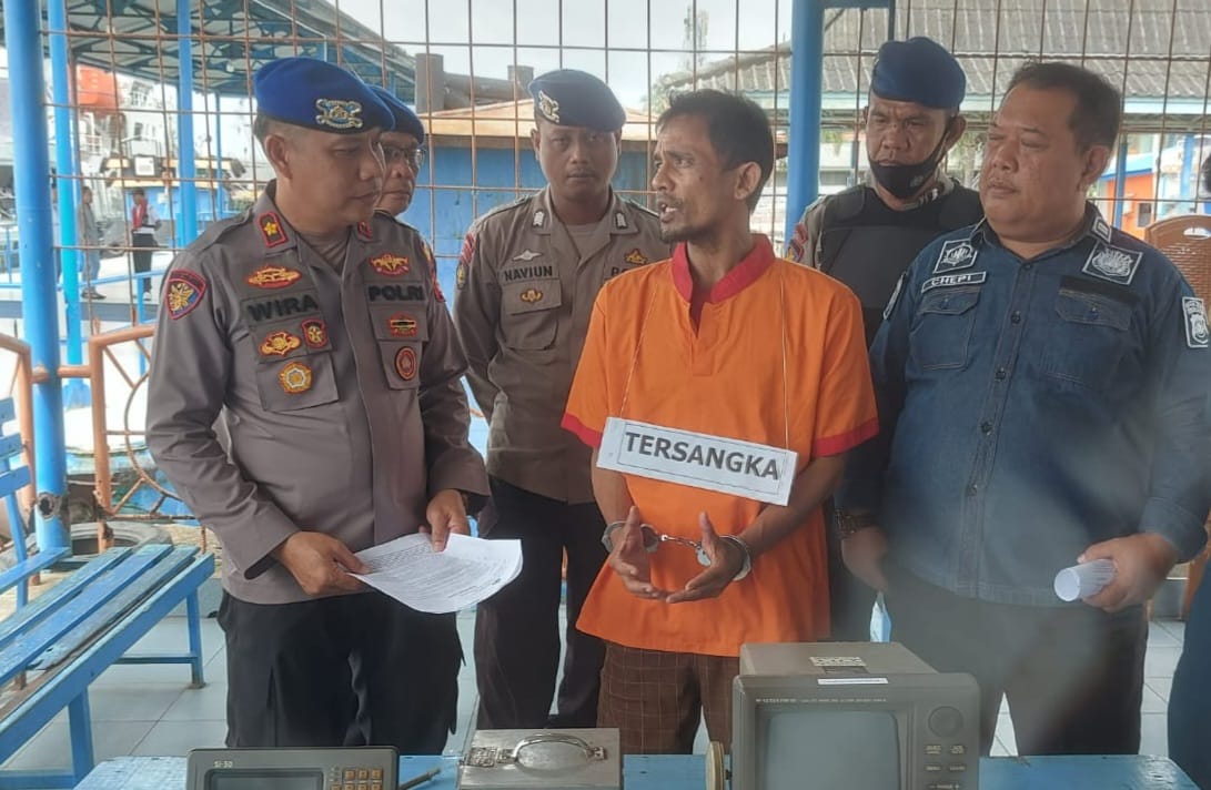 Beraksi di Atas Kapal TB Mega Three, DPO Curat Berhasil Diamankan Polisi