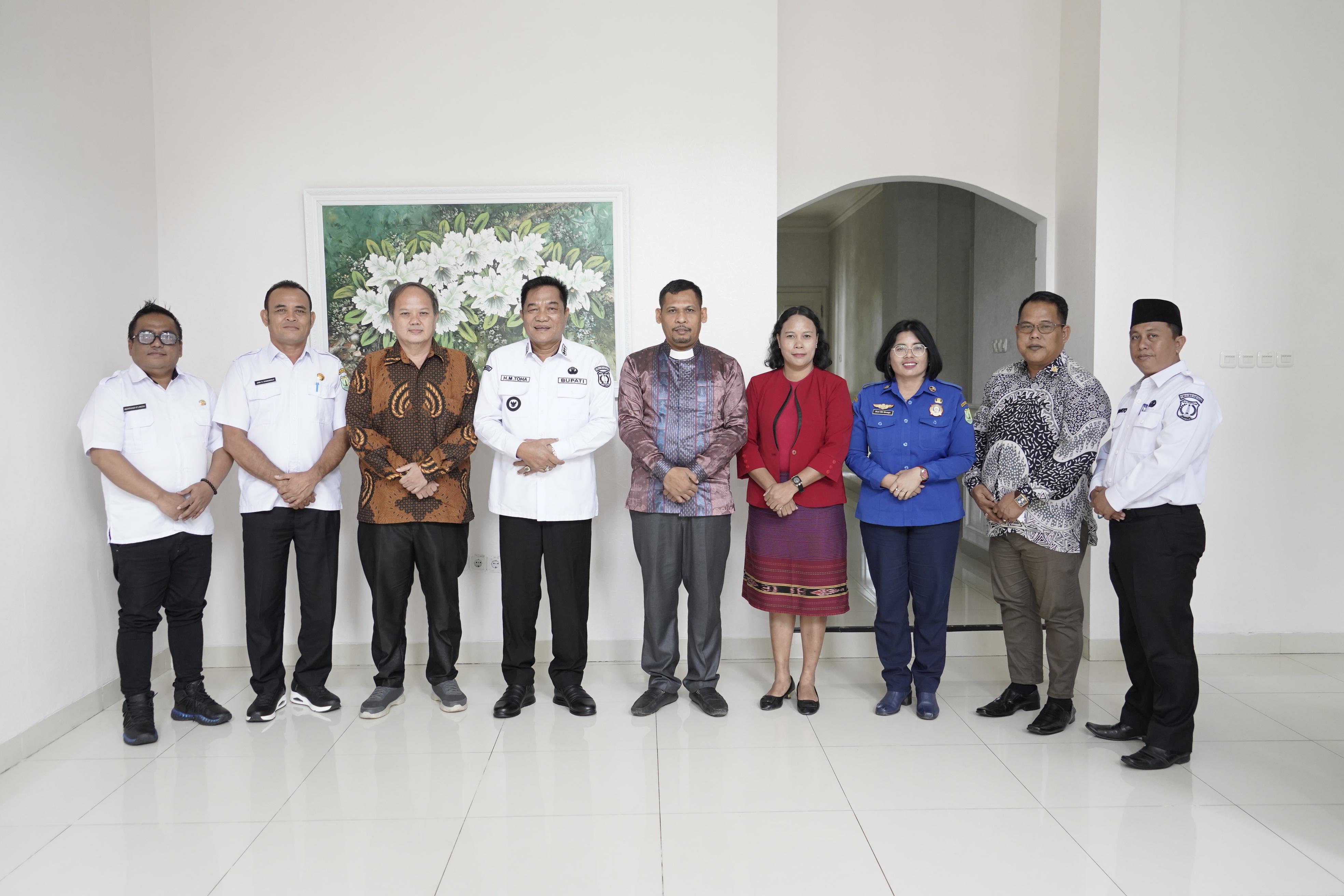 Bupati Muba H. M. Toha Terima Audiensi GPIN Serasan Sekate Sekayu