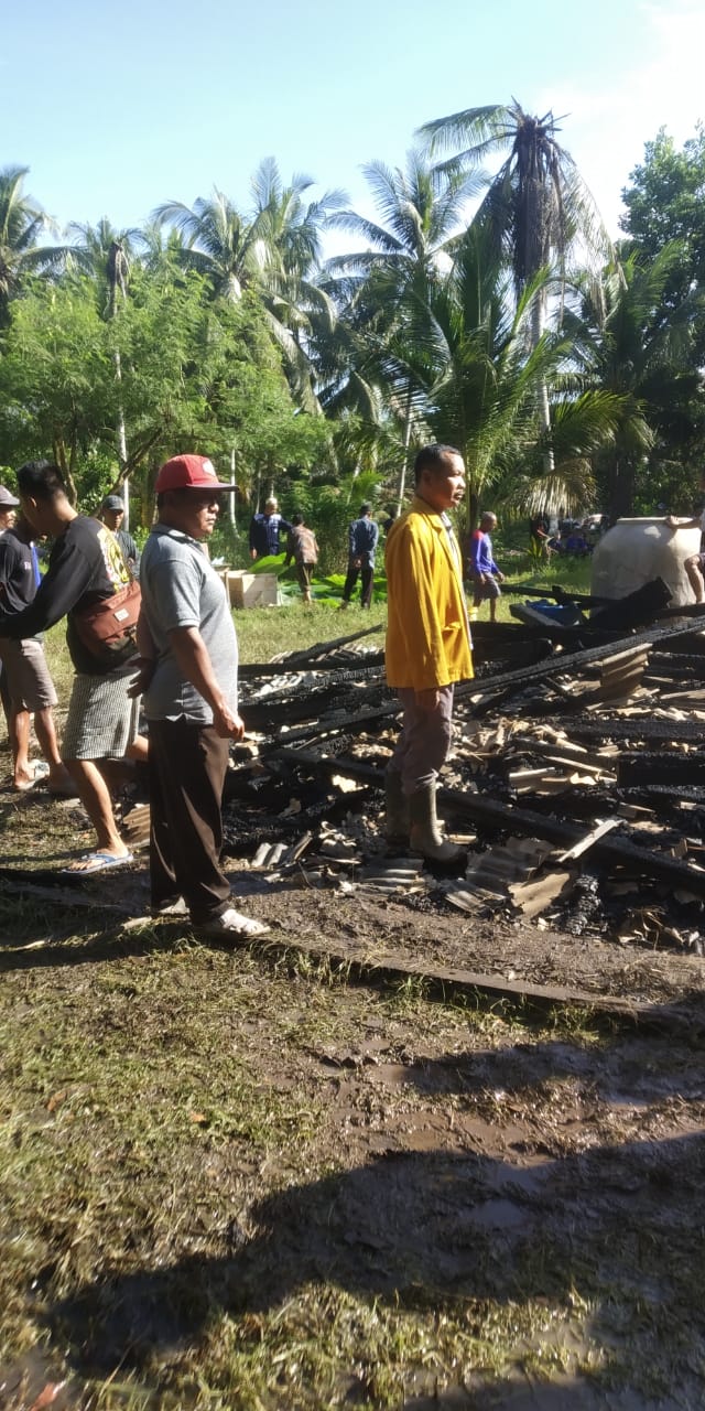 Di Lalan, Kebakaran Hebat,  Satu Warga  Tewas 