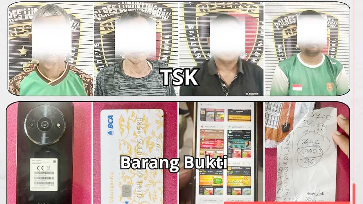 Oknum PNS dan Bandar Judi Online Ditangkap di Pasar Lubuklinggau  