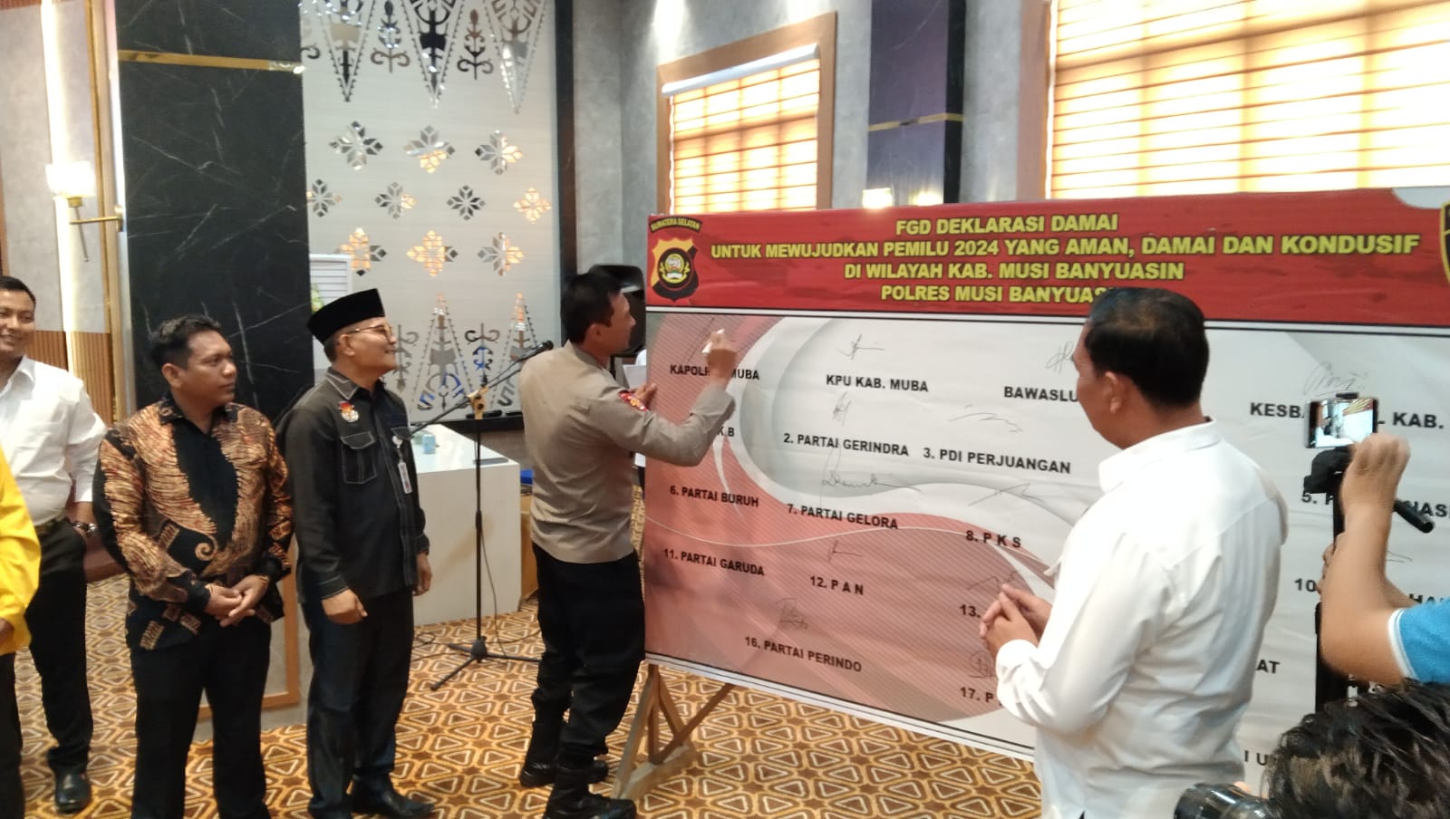 Polres Muba Gelar Deklarasi Pemilu Damai 2024