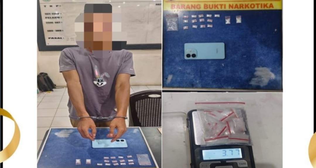 Digerebek Pagi Hari, Pengedar Sabu di Perumahan PT GPI 1 Ditangkap dengan 15 Paket Barang Bukti