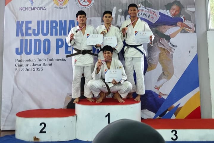 Baru Dua Bulan Latihan, Atlet Judo Muba Sabet Juara 3 di Kejurnas Pelajar 2025