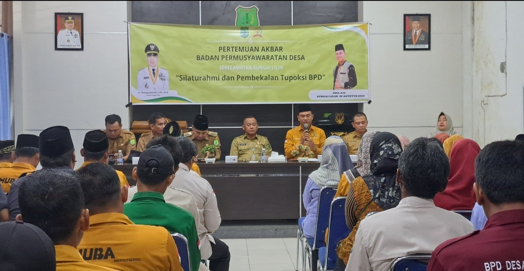 Forum BPD Sungai Lilin Gelar Pertemuan Akbar, Dihadiri Oleh Plt Kadis PMD Muba