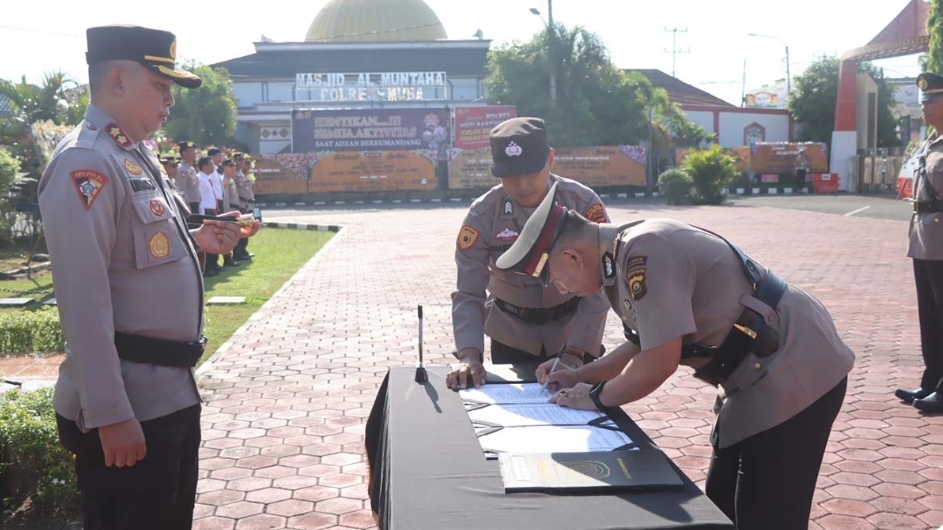 1 Kasat 2 Kapolsek di Polres Muba Berganti, Berikut Daftar Namanya