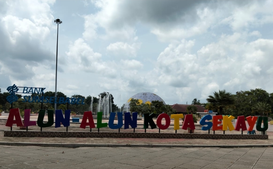 Alun-Alun Kota Sekayu Makin Cantik, Ada Pohon Kurma