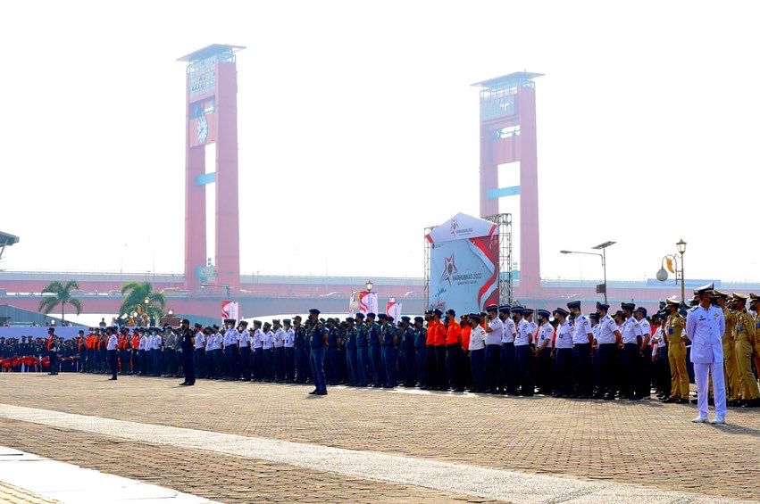 Peringati Harhubnas di Sumsel, Menhub Bahas Realisasi Pelabuhan Tanjung Carat 