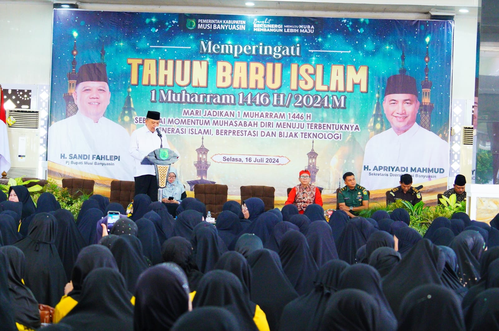 Peringatan Tahun Baru Islam 1 Muharram 1446 H, Pj Bupati Muba Ajak Masyarakat Introspeksi Diri