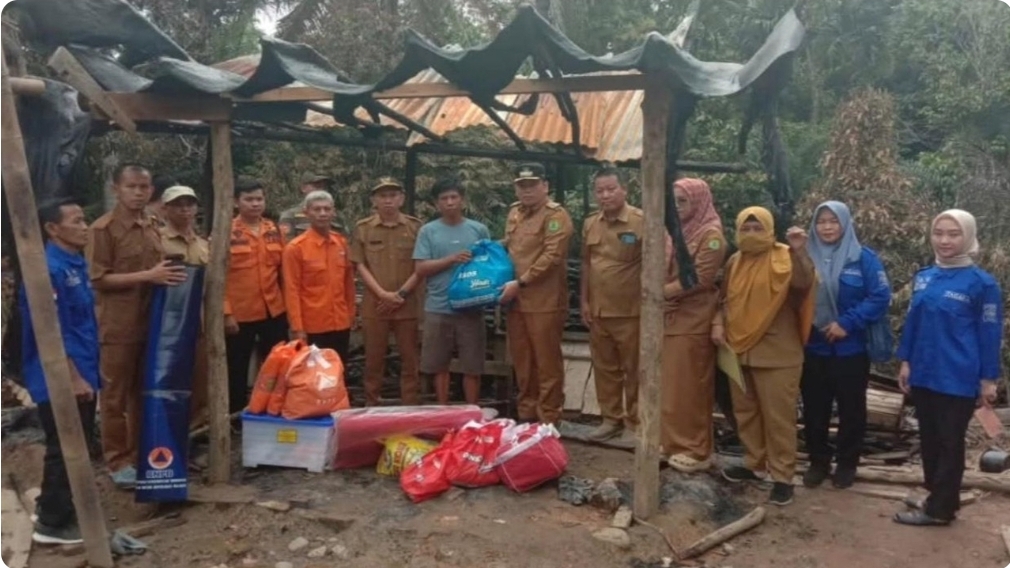 Pemkab Muba Bergerak Cepat Beri Bantuan untuk Korban Kebakaran di Jirak Jaya