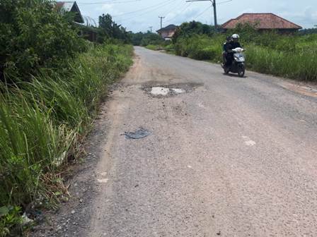 Akses Sekayu - Bandar Jaya Mulai Berlubang