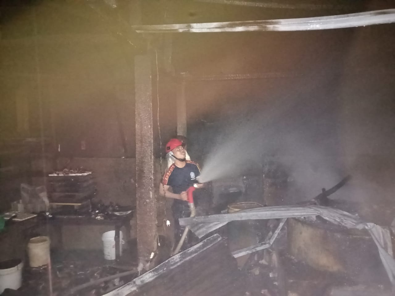 Dapur Rumah Industri Tahu Sumedang Hangus Terbakar