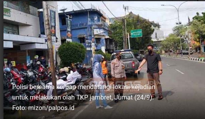 Hendak Berangkat Kerja ke BSB Jakabaring, Istri Polisi Kena Jambret