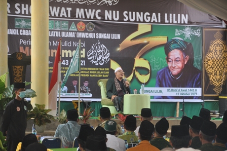 MWC NU Sungai Lilin Gelar Gebyar Sholawat