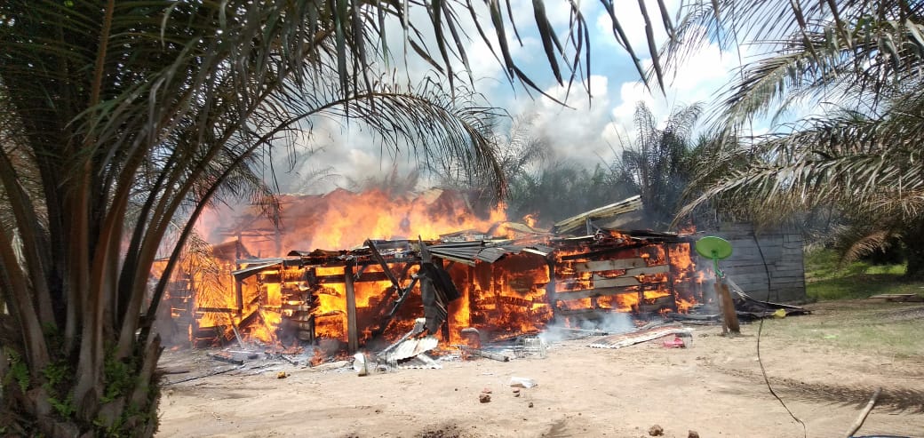 Rumah Warga Keban Sanga Desa Ludes Dilalap Api