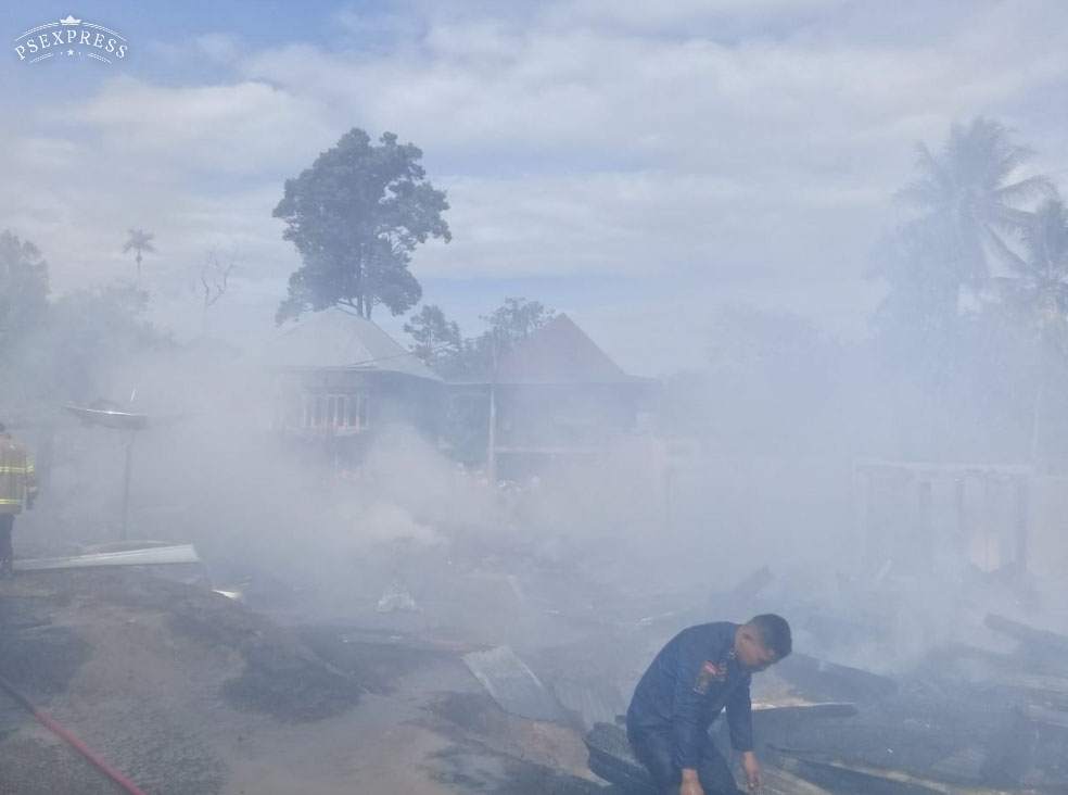 Talang Gerembu Membara, Tujuh Rumah Terbakar