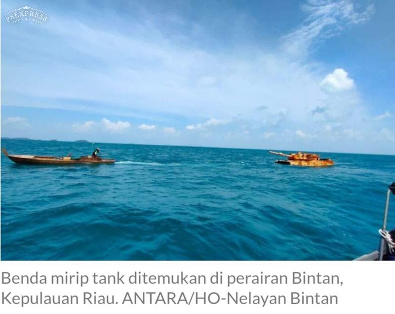 Kesaksian Nelayan Penemu Benda Mirip Tank Tempur di Perairan Bintan