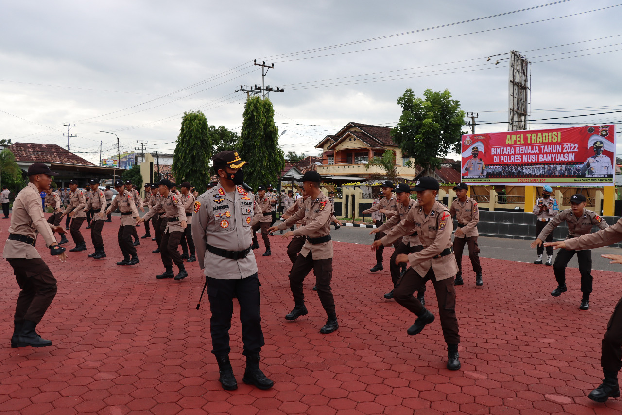 Ikuti Apel Tradisi, 30 Bintara Diterima di Polres Muba