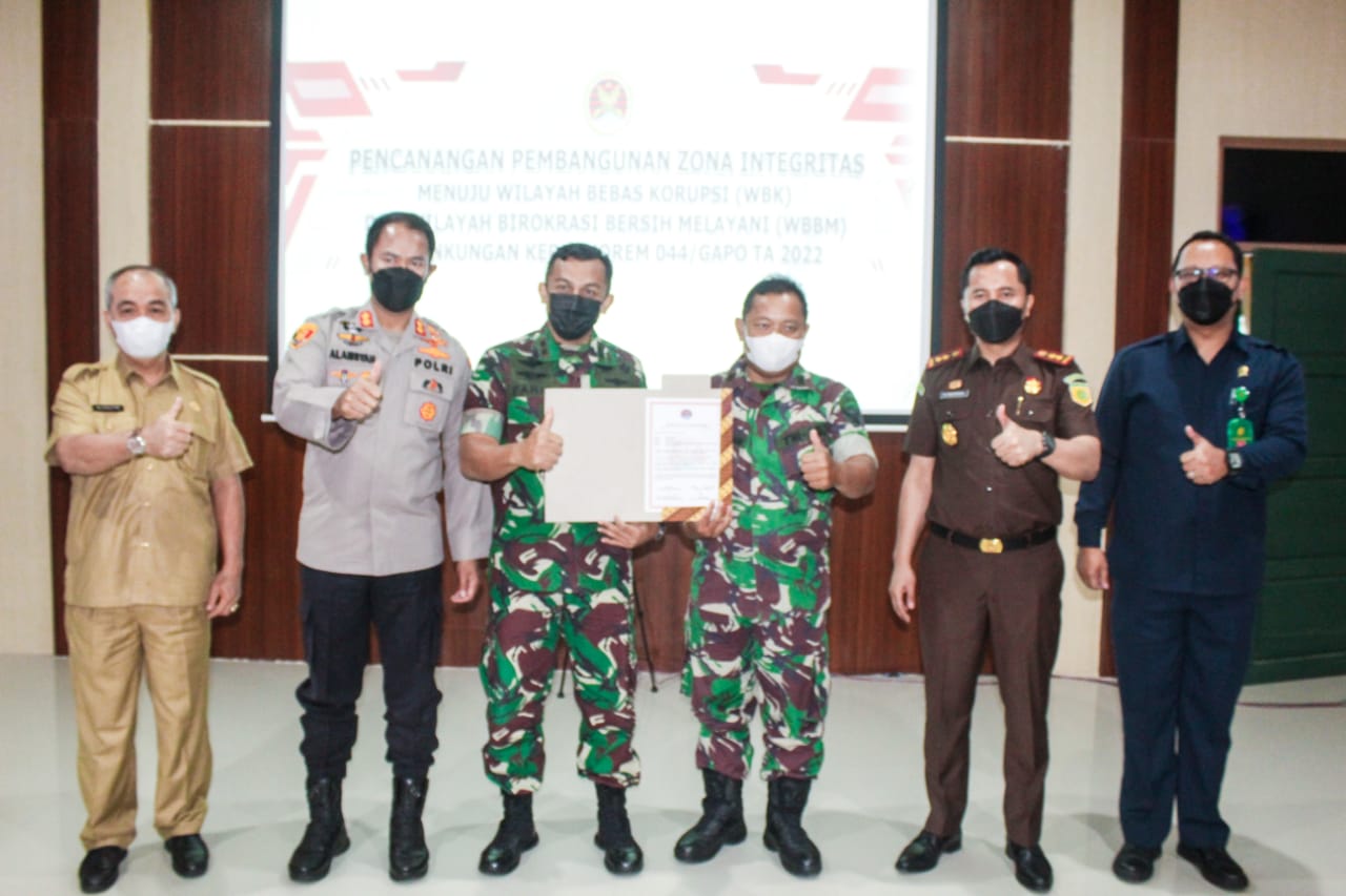 Kodim 0401 Muba Gelar Pencanangan Zona Integritas Menuju WBK dan WBBM