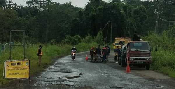 Kerusakan Jalinteng Mulai Diperbaiki