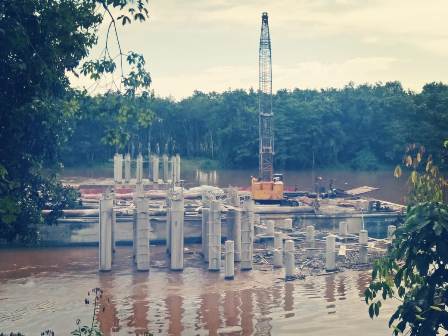 Belum Ada Titik Temu Pembebasan Lahan Jembatan Rantau Kroya, Anggaran Masuk Silpa