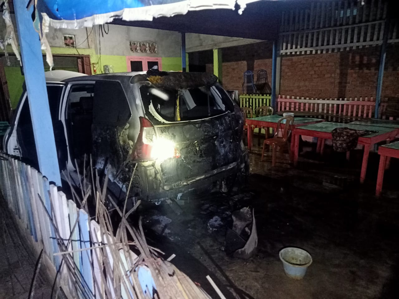 Dikira Ada Maling, Ternyata Mobil Dibakar OTK