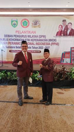 Candra SKM Msi Jabat Wakil Ketua Bidang DPW PPNI SUMSEL