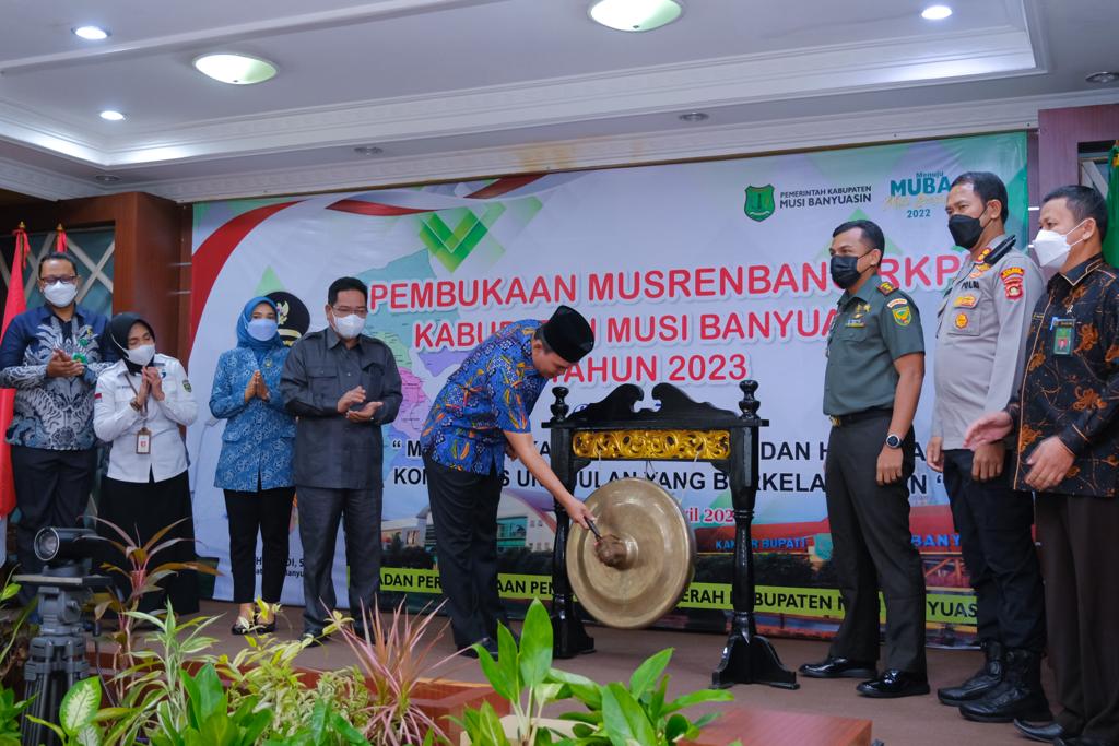 Lewat Musrenbang, Plt Bupati Beni Hernedi Fokuskan Arah Kebijakan Pembangunan Muba 2023