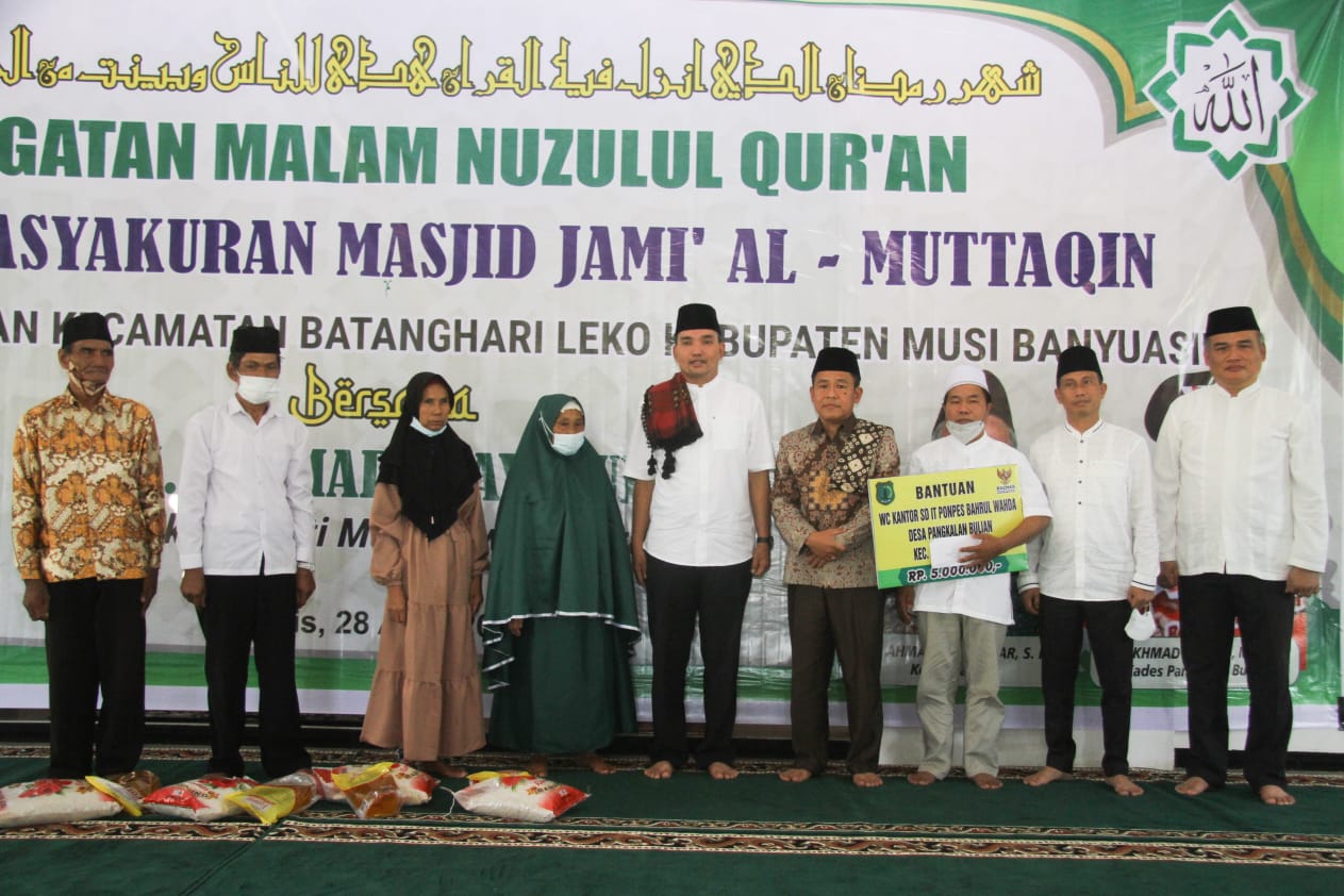 Sambangi Batanghari Leko, Plt Bupati Beni Hernedi Boyong Wabup Muratara Ustadz Hinayatullah Jadi Penceramah