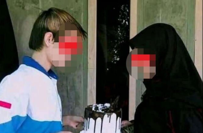 Beredar Foto Siswi SMP Cianjur Rayakan Ultah Sebelum Tewas Diperkosa Pacar