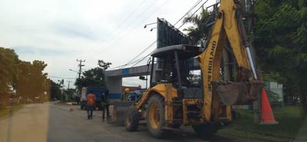 Lubang Jalinteng Dilakukan Tambal Sulam