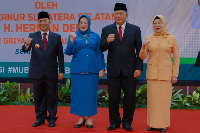 Lantik PJ Sekda, Pj Bupati Muba Apriyadi : Laksanakan Tugas dengan Penuh Tanggungjawab