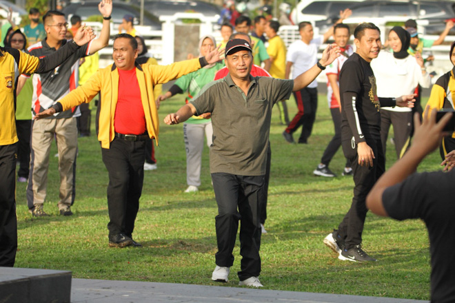 Jalin Keakraban ala Pj Bupati Apriyadi Bareng Forkopimda