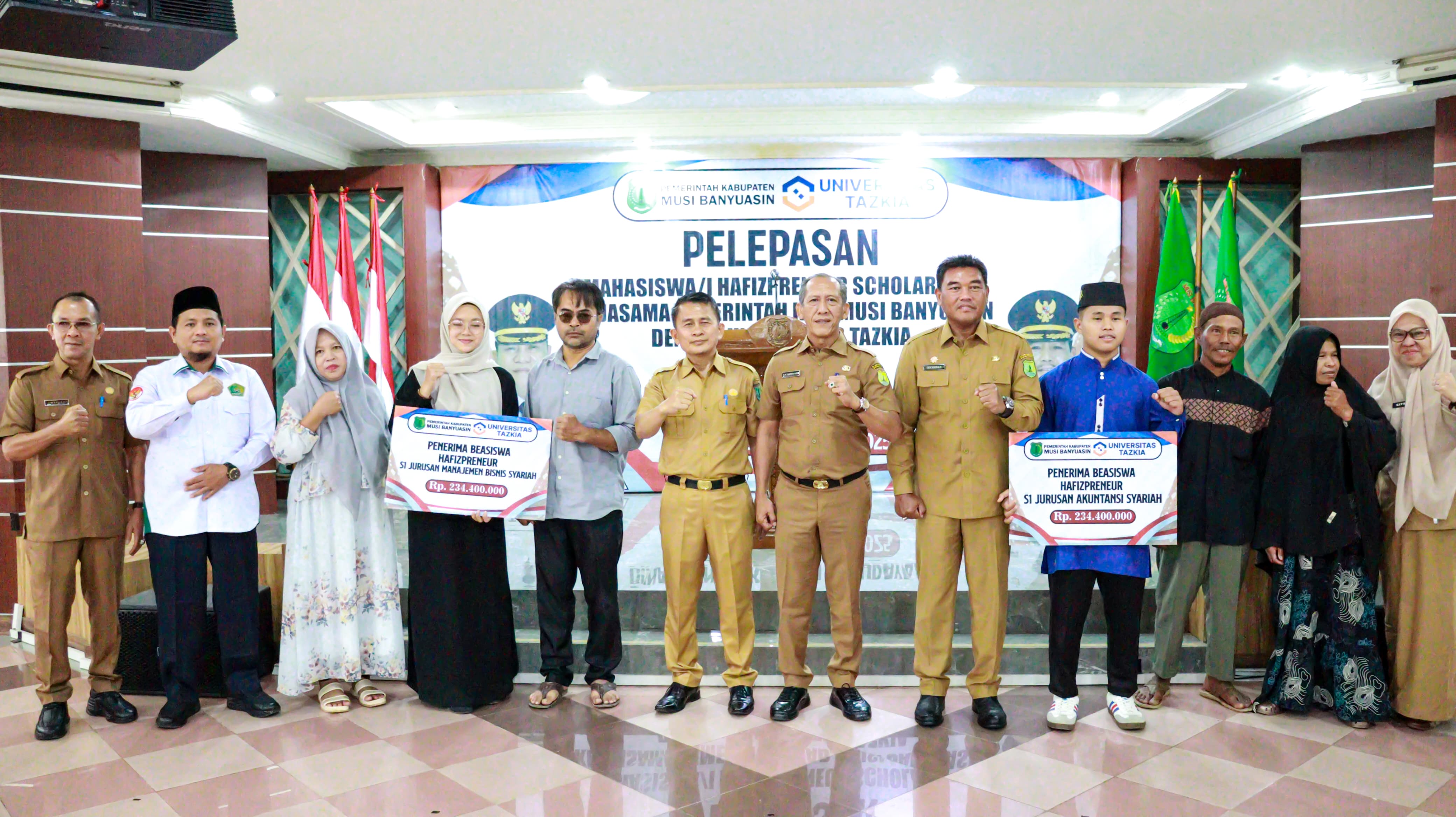 Pemkab Muba Lepas 10 Hafiz Muda Raih Beasiswa ke Universitas Tazkia Bogor