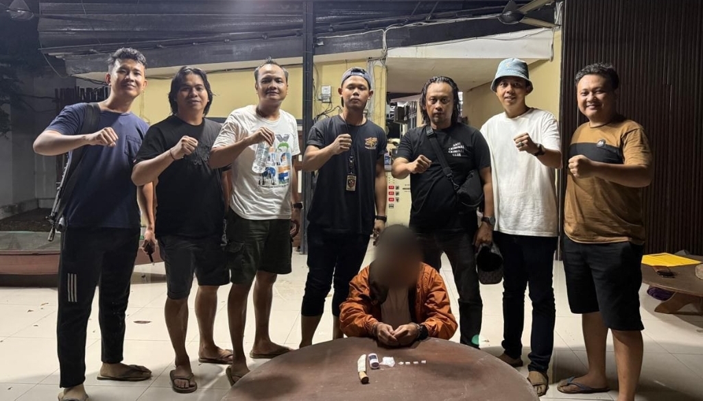 Polsek Keluang Bongkar Peredaran Sabu 6,30 Gram, Pengedar Ditangkap di Kebun Karet